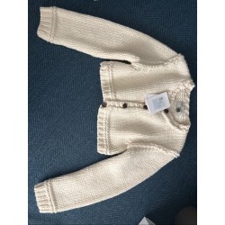 마뗑킴 HANDMADE BUTTON CROP CARDIGAN