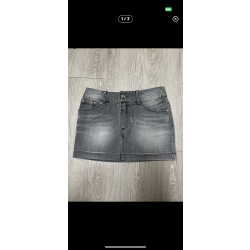 [JEDBEAD] LOW WAIST SKIRT (GRAY)