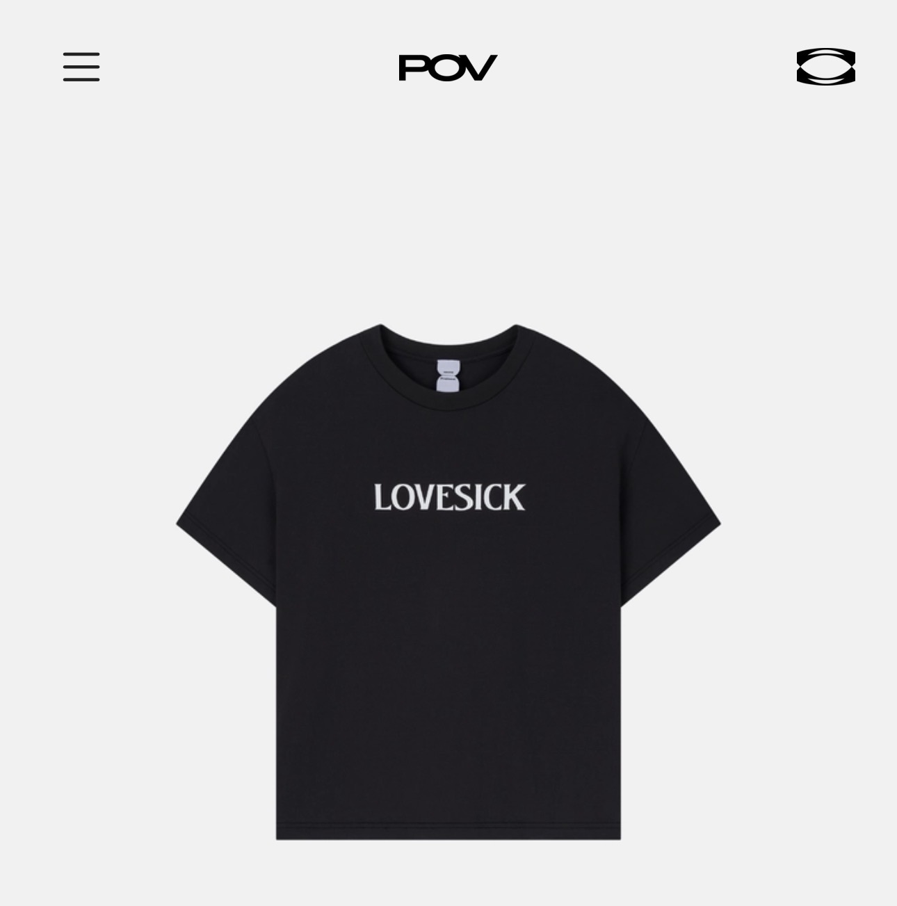 POV 키드밀리 LOVESICK 티셔츠
